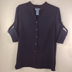 KORET women's navy blouse/jacket size (L)